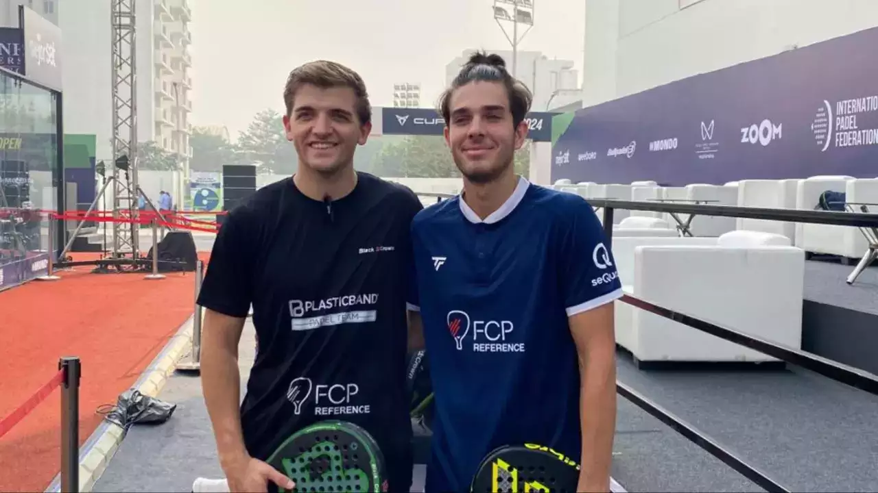 Sergi Guimet Bigas, Joel Olivera Palos vs Andrea Masoero, Gioele Lorenzin: Bigas-Palos Thrash Italian Opponents 6-0, 6-2 In FIP Promotion India Padel Open