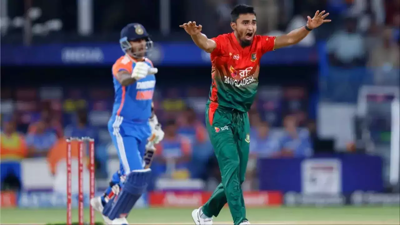 Tanzim Hasan Sakib Does A Mohammed Siraj, Gets A Mouthful From Brandon King In Return- WATCH