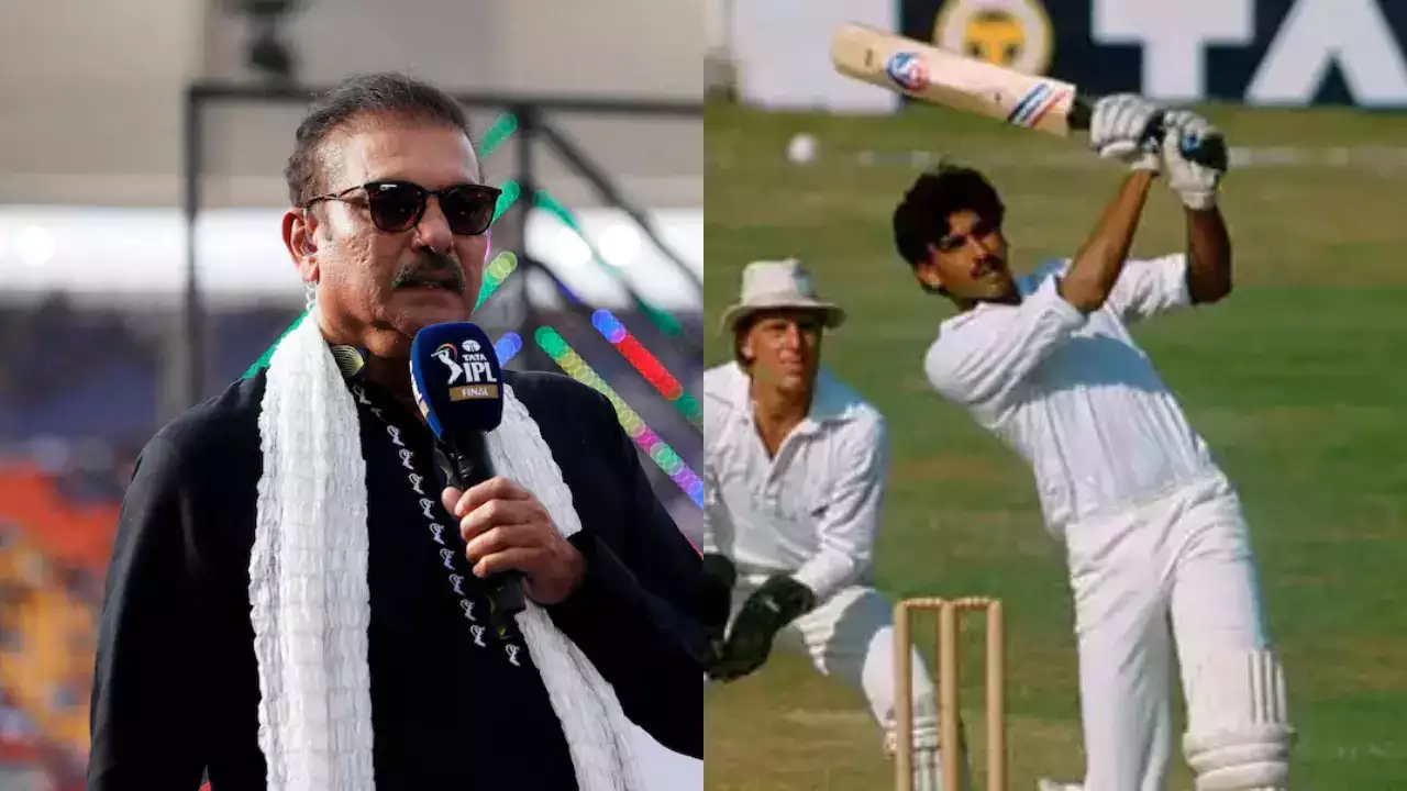 The Party Begins In Mumbai...: Ravi Shastri Describes His Own Six Sixes With Blockbuster Commentary - Watch