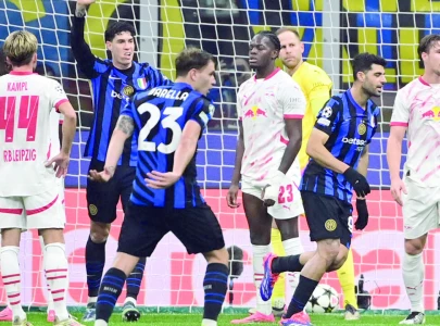 Inter take UCL lead with narrow win over Leipzig