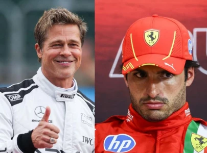 Brad Pitt sends handwritten apology letter to Carlos Sainz for Ferrari team photo incident