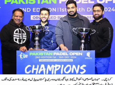 Farhan, Rehman win Pakistan Padel Open title