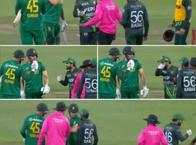 WATCH: Rizwan, Klaasen engage in heated argument during second ODI