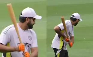 [Watch] Rohit Sharma's Unique Baseball Bat Drill Ahead Of Boxing Day Test At MCG: Video