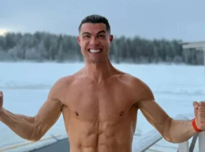 WATCH: Cristiano Ronaldo takes dip in freezing -20°C water