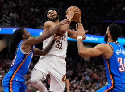 Cleveland Cavaliers beat Oklahoma City Thunder 129-122 in Top-of-the-Table NBA Clash