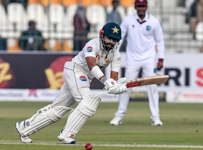 Saud, Rizwan steady Pakistan after West Indies' early dominance