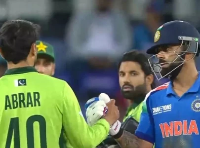 Watch: Virat Kohli appreciates Abrar Ahmed during CT match